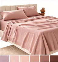 Ensemble de housse de couette en fibre de bambou 100% premium, tissage satiné, 400TC, certifié Oeko-Tex, taille Queen, ensemble de literie quatre pièces