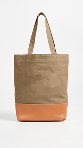 Bolso de hombro portátil de cuero cosido de lona vaquera Francés A. P. C impreso ocio Bolso de mujer Tote BagTop-Handle Bags - Product Image 5