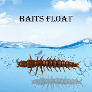 Cebo de gusano suave al por mayor, cebo de pesca flotante de agua dulce, cebo de natación fuerte, Señuelos de Pesca, señuelo suave - Product Image 3