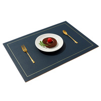 Napperons de table personnalisés de Noël en plastique, feutre, silicone, cuir PU, PVC, coton avec logo imprimé