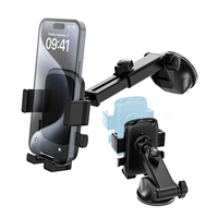 Support de téléphone portable réglable à suspendre au cou, support de téléphone pour pare-brise, support de téléphone portable rotatif à 360° pour voiture