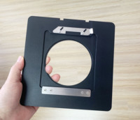 Adaptateur de plaque d'objectif personnalisé en acier inoxydable usiné CNC pour pièces de caméra grand format Camb Linhof Technika