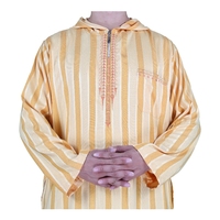 Abaya de luxe, abaya musulmane soudanaise bon marché, thobe à capuche, designs de thobe pour hommes adultes, Moyen-Orient, Maroc, 72 pièces