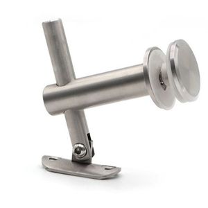 Stainless Steel Glass Connector Curved Movable Support Frame Fixed Bracket Stair Handrail Accessories <b>Wall</b> Bracket Household - Product Image 1