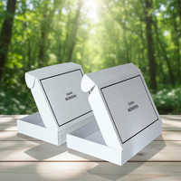 Boîte d'expédition en carton ondulé recyclable personnalisée avec pelliculage mat, impression de logo, design pliable en forme d'avion pour l'emballage e-commerce