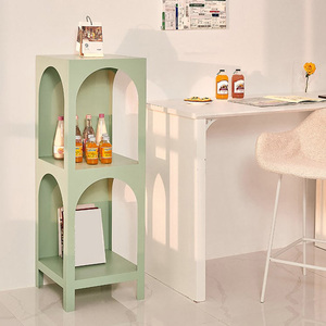 Estanterías de 3 capas de Metal moderno nórdico para el hogar, muebles de sala de estar, estante de almacenamiento, estante de libros de Metal, estanterías - Product Image 2