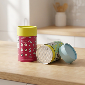 Tube d'emballage <span class=keywords><strong>de</strong></span> tube <span class=keywords><strong>de</strong></span> papier cylindrique imprimé <span class=keywords><strong>de</strong></span> qualité alimentaire biodégradable personnalisé pour le stockage <span class=keywords><strong>de</strong></span> poudre libre <span class=keywords><strong>de</strong></span> cuillère - Product Image 3