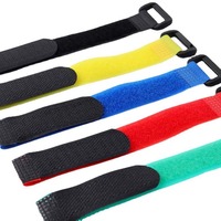 Sangle Velcro réversible en nylon avec boucle auto-agrippante, bande adhésive forte, organisateur de câbles pour ordinateur de vélo, cordon d'alimentation, sac double face