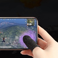 Manchettes de doigt personnalisées pour le gaming – Manchettes fines anti-transpiration pour doigts et pouces, manchette de doigt argentée pour jeux mobiles
