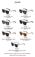 Lunettes de Soleil Partagas de Créateur Tendance, Vente en Gros, Verres UV400, Cadre Carré en PC, Branches Métalliques, Logo Personnalisé pour Hommes