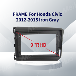 Meihua แผงควบคุมรอบทิศทางสำหรับ Honda Civic ติดเฟรมวิทยุ2012 2015<span class=keywords><strong>ช</strong></span>ุดแผงหน้าปัดสเตอริโอติดรถยนต์เครื่องเล่นดีวีดีจีพีเอส - Product Image 2