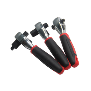 Clé à cliquet double ergonomique à 72 dents avec logo personnalisé, double entraînement 3/8'' et 1/2'', poignée en caoutchouc robuste - Product Image 1
