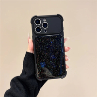 Coque de téléphone Ins Luxury Sparkle Girly Aesthetic pour iPhone 11 12 13 14 15 16 17 18 Pro Max avec panneau recouvert de paillettes brillantes