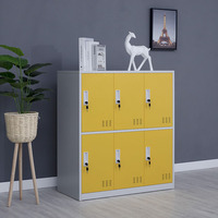 Armoire de rangement en acier Hengli moderne à 9 niveaux avec serrure à clé sécurisée, design écologique et modulaire pour usage commercial, bureau ou domicile