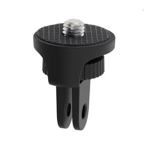 GREATYYT 2025 Adjustable 360 Degree Go Pro 1/4 Screw Single Foot Pole Head Adapter Made of ABS Plastic and Aluminium for Cars - Product Image 1