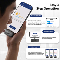 Mini éthylotest contrôlé par application |   Analyseur d'haleine portable |   Capteur BAC à brancher avec prise USB-C