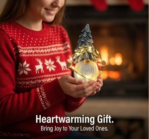 Adornos Navideños para el Hogar, Lindas Esculturas <span class=keywords><strong>de</strong></span> Gnomos, Enanitos <span class=keywords><strong>de</strong></span> Resina <span class=keywords><strong>de</strong></span> Dibujos Animados, Luces LED <span class=keywords><strong>de</strong></span> <span class=keywords><strong>Hadas</strong></span> para Jardín, Lámpara <span class=keywords><strong>de</strong></span> Navidad - Product Image 4