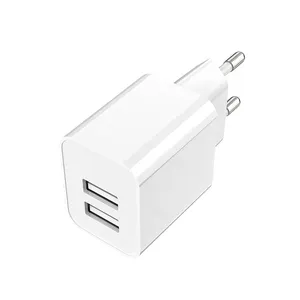 High-speed EU plug 2 USB 10.5W Power Android Phone Charger suitable for Germany, Italy, France