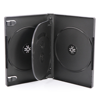 SUNSHING Lot de 22 mm de boîtes de remplacement vides pour CD/DVD avec plateau, boîte de rangement noire pour disques DVD de 25 mm, boîtes de rangement multimédia pour jeux