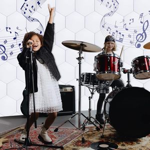 高密度吸音装飾フォーム音響パネル12正方形の六角形自己接着性ポリエステル繊維パネルホテル用 - Product Image 6