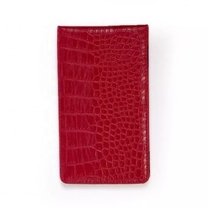 Porte-cartes de score de golf personnalisé en cuir PU crocodile, durable et écologique, avec stylo – Idéal comme cadeau - Product Image 5