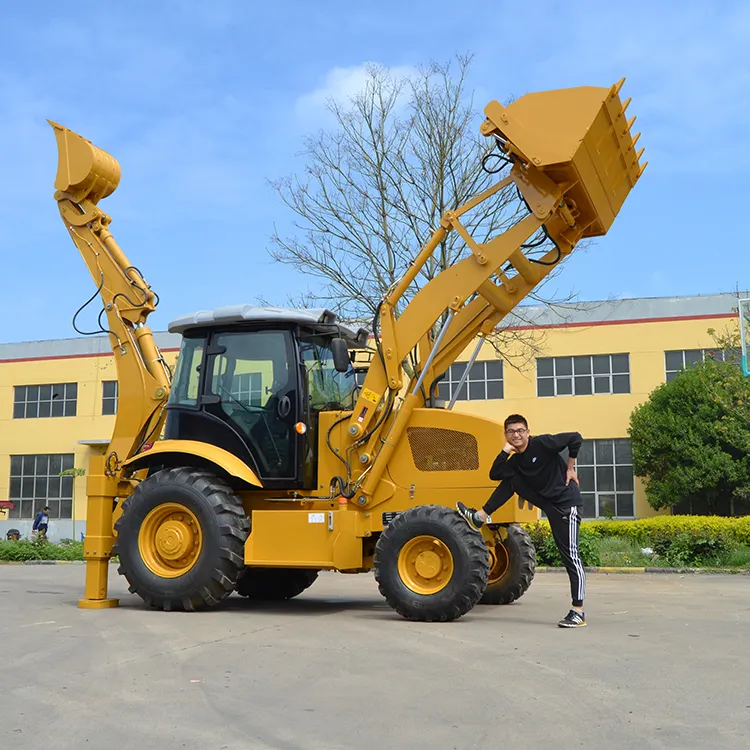 Heavy Earth Moving Machine Big Avant Wheel Loader 4Cx Backhoe Loader Excavator Machine