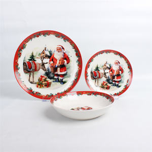 Set di stoviglie di <span class=keywords><strong>natale</strong></span> set di piatti in porcellana set di piatti in ceramica <span class=keywords><strong>buon</strong></span> <span class=keywords><strong>natale</strong></span> - Product Image 2