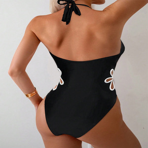 Traje de Baño Retro de Alta Calidad, Traje de Baño de Una Pieza, Estilo Body para Mujer, Hueco, Cintura Alta, Estilo Sujetador, Ecológico, Transpirable, de Secado Rápido - Product Image 3
