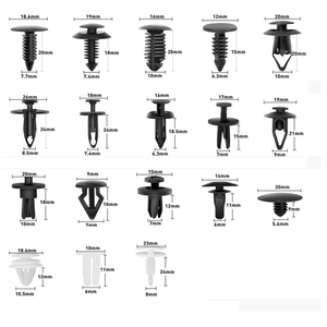 Phổ nhựa tự động cơ thể đẩy <span class=keywords><strong>Pin</strong></span> Nylon đinh tán Kit Xe giữ Bumper Clips ốc vít - Product Image 1