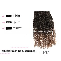 Perruque au crochet Fashion Hair Passion Twist Hair Water Wave en matière synthétique Hans, style mode euro-américain, effet rajeunissant