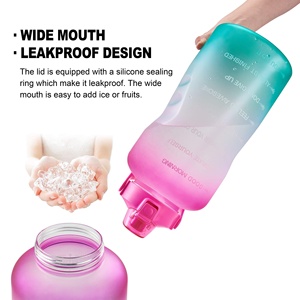 Plastic <b>Time</b> Maker Sport <b>Water</b> <b>Bottle</b> BPA Free Gradient for Gym and Outdoor 128OZ Travel Ningbo Adults Modern Sustainable PETG - Product Image 4