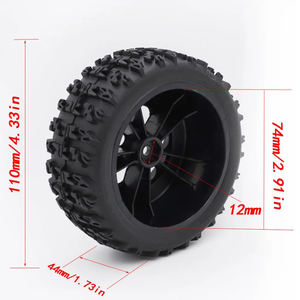 4PCS YSIDO 4.33inch/110mm 1/10 Short Course Truck Tires/Pneu Roue avec 12mm Hex pour Slash Arrma <span class=keywords><strong>Senton</strong></span> HuanQi 727 Vkar 10sc Hpi - Product Image 6