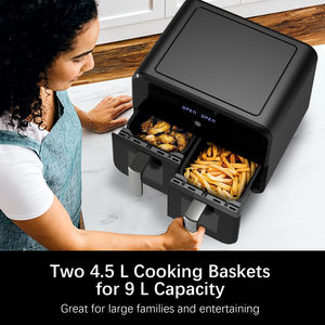 10L Multifunctional Air Fryer Dual Zones Air Fryers <strong>Oven</strong> with Visual Windows - Product Image 3