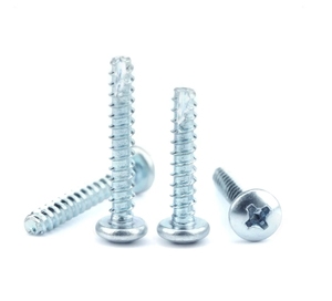 Tornillos de corte de rosca LeGood 6-32 x 3/8" Phillips de cabeza plana, de acero al carbono zincado - Product Image 5