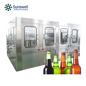 Ligne de remplissage automatique pour bouteilles d'alcool, vin rouge, alcool, en verre, Machine de remplissage