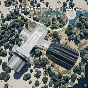 Válvula de Control Manual para Cilindro de Oxígeno/Aire para Buceo SCUBA, OEM, Alta Presión, Latón, QSF-2 - Product Image 2