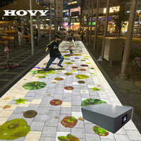 Projection interactive de sol pour rue commerciale HOVY : plus de 80 jeux interactifs avec mises à jour gratuites à vie