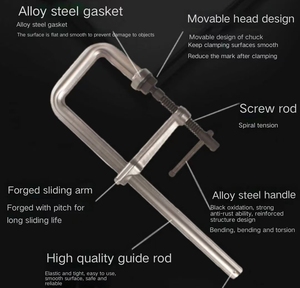 6pcs/set 90 Degree Positioning <strong>Squares</strong> Right Angle Clamps Aluminum Alloy Woodworking Carpenter Corner Clamping <strong>Square</strong> Tools - Product Image 2