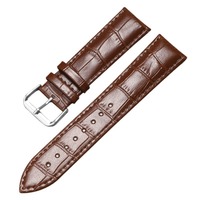 Correas de Reloj Inteligente para Hombre, Clásicas, de Cuero Genuino, Transpirables, Lavables, de Lujo, de 18-24 mm, en Varios Colores