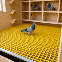 Plancher en panneaux à lattes en fibre de verre pour cage à pigeons FRP, maille mini 19x19mm, pour plancher de loft, OEM