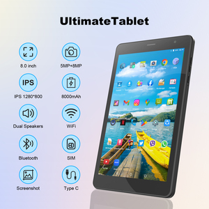 Tablette C Idea Factory ODM/OEM, tablette PC professionnelle 8 pouces, tablette Android 8 Go de RAM, 512 Go de ROM, utilisation professionnelle et de divertissement (noir) - Product Image 3
