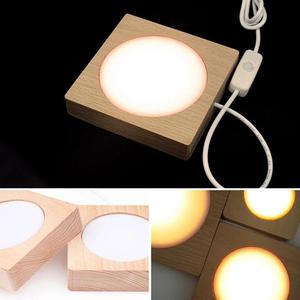 3D cristallo creativo trasparente atmosfera luce intaglio del legno cielo stellato luce di notte <span class=keywords><strong>base</strong></span> per la sfera di cristallo - Product Image 2