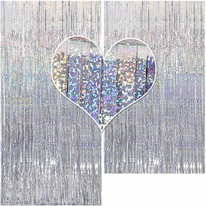 Tenda Metallica Glitterata di Alta Qualità, Frange in Lamina per Decorazione Sfondo e Pareti per Feste - Product Image 2