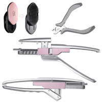 Kit de machine à extensions capillaires en acier au carbone de haute qualité, outil de connexion pour extensions de cheveux, pour usage commercial en salon de beauté et par les stylistes