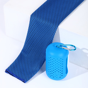 Toalla Deportiva Refrescante <span class=keywords><strong>de</strong></span> Seda <span class=keywords><strong>de</strong></span> Hielo con Estuche <span class=keywords><strong>de</strong></span> Silicona, <span class=keywords><strong>Secado</strong></span> Rápido, Absorbente <span class=keywords><strong>de</strong></span> Sudor, para Gimnasio, Fitness, Running y Viajes - Product Image 3