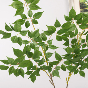 Planta Artificial con Ramas Largas y Hojas Divididas para Decoración del Hogar y Bodas, Plástico de Alta Simulación para Uso en Interiores - Product Image 3