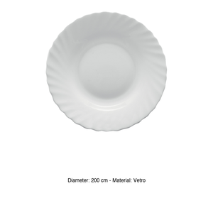 Assiette à dessert Ø 20 cm en verre blanc Bormioli Rocco - Product Image 3