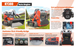 Máy xúc lật bánh xích đa chức năng giá xuất xưởng, gầu xúc bốn trong một, động cơ diesel dùng cho xây dựng công trình - Product Image 4