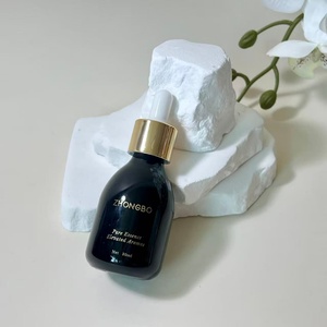 Offre Spéciale – Flacons compte-gouttes personnalisés en verre noir mat de 30 ml avec bouchons transparents pour huiles essentielles, idéaux pour les soins de la peau et des cheveux - Product Image 2