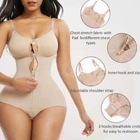 Contrôle du ventre Shapewear Butt Lifter Full Body Shaper avec fermeture éclair Sling Body pour femme